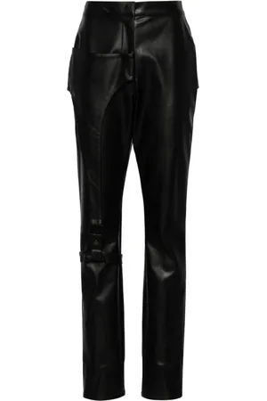 Elena Velez Moto Hose aus Kunstleder