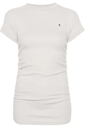Elena Velez Gerafftes Jersey-T-Shirt
