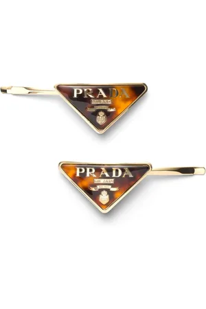 Prada Haarspangen mit Logo-Gravur