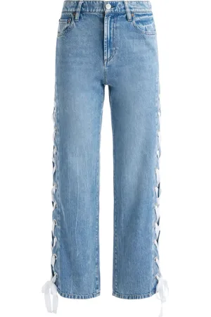 ALICE+OLIVIA Halbhohe Reita Jeans