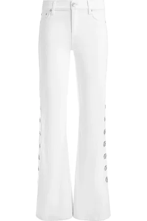 ALICE+OLIVIA Tief sitzende Jenny Jeans