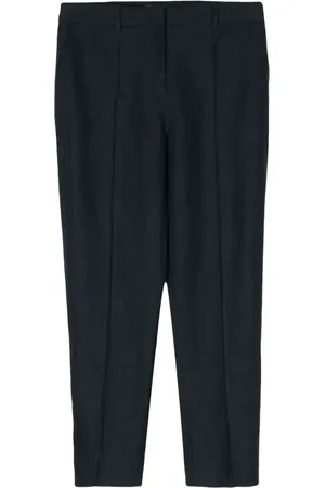 N.PEAL Harper Cropped-Hose aus Leinen