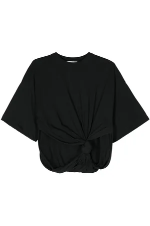 Sportmax T-Shirt mit asymmetrischem Knotendetail