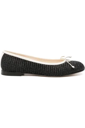 Manolo Blahnik Veralli Ballerinas aus Bast