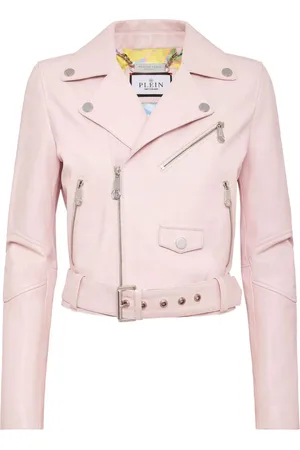 Philipp Plein Cropped-Bikerjacke aus Leder