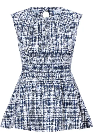 Proenza Schouler Kariertes Birdie Oberteil