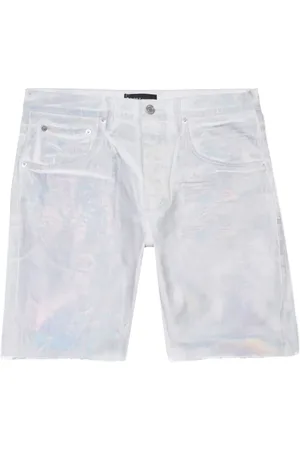 Purple Brand Jeans-Shorts mit Schimmeroptik