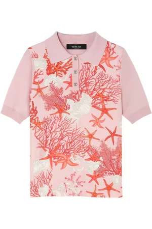 VERSACE Gestricktes Barocco Sea Poloshirt