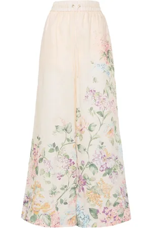 ZIMMERMANN Halliday Palazzohose mit blumigem Print
