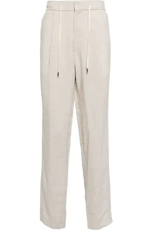 N.PEAL Sorrento Leinenhose mit Kordelzug