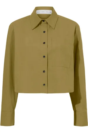 Proenza Schouler Cropped-Hemd aus Popeline
