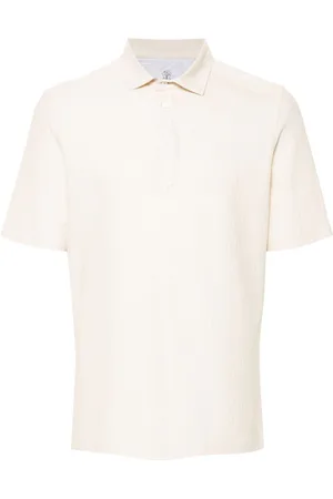 Brunello Cucinelli Strukturiertes Poloshirt