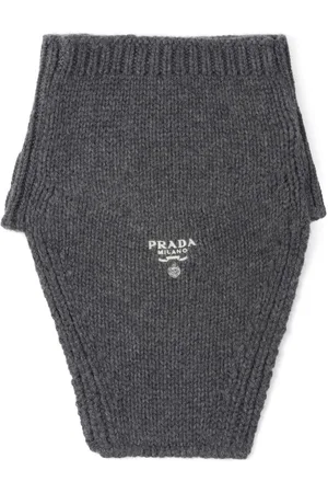 Prada Kaschmirschal mit Logo-Stickerei