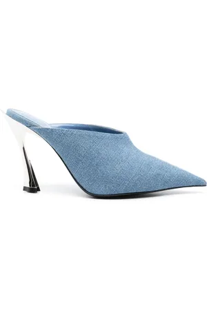 MUGLER Denim-Mules 95mm
