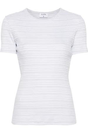 Filippa K Geripptes T-Shirt mit Streifen