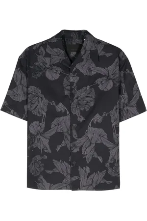 Neil Barrett Bowlinghemd mit Blumen-Print