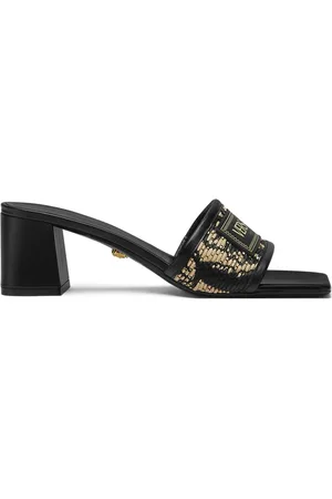 VERSACE Theia Barocco Sandalen aus Raffiabast 55mm