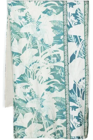 PIERRE-LOUIS MASCIA Aloesta Seidenschal mit blumigem Print