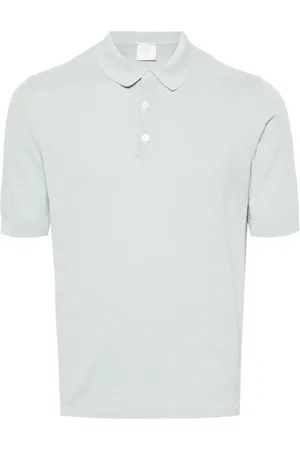 ELEVENTY Fein geripptes Poloshirt