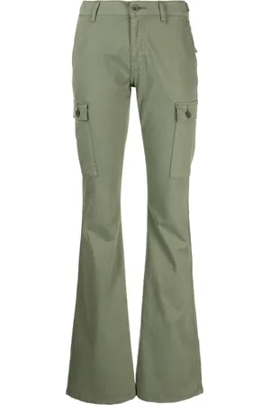 JOHN ELLIOTT Tief sitzende Bootcut-Hose