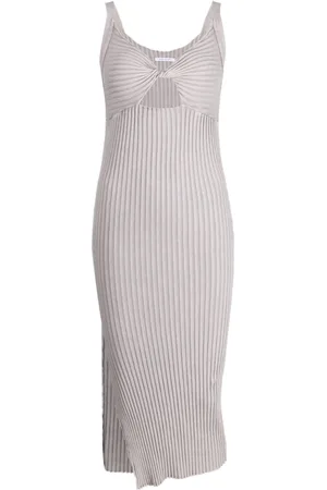 JOHN ELLIOTT Geripptes Hemdkleid