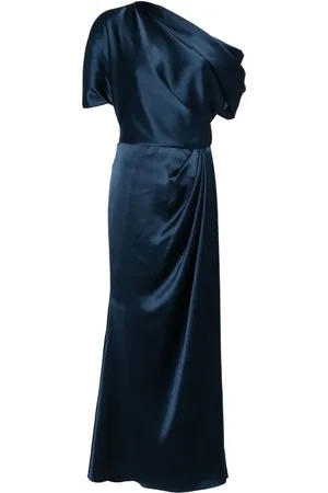 Amsale Schulterfreies Abendkleid aus Satin