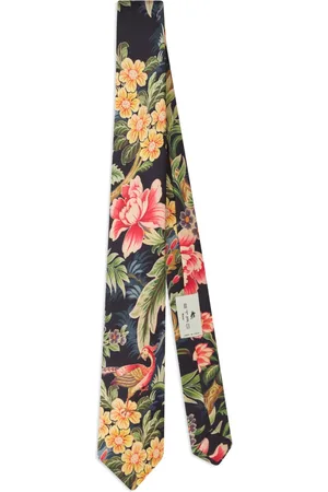 Etro Seidenkrawatte mit botanischem Print