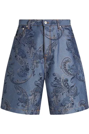 Etro Jeans-Bermudas mit Paisley-Jacquard