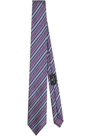 Etro Gestreifte Jacquard-Krawatte aus Seide