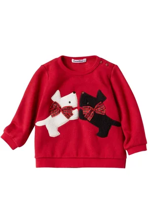 Familiar Sweatshirt mit Hundeapplikation