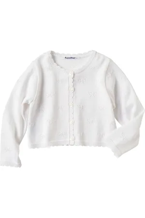 Familiar Cardigan mit Muschelsaum