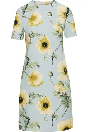 Oscar de la Renta Minikleid mit Mohn-Print