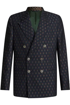 Etro Doppelreihiges Sakko aus Blumenjacquard