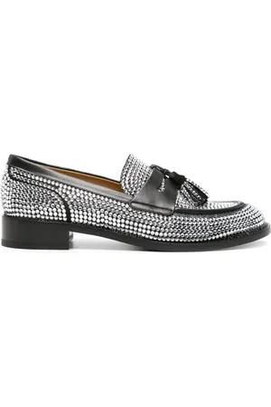 RENE CAOVILLA Loafer mit Strassverzierung