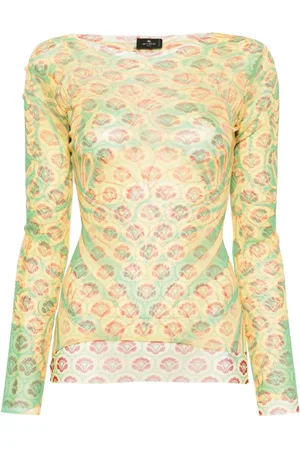 Etro T-Shirt aus Mesh mit Print
