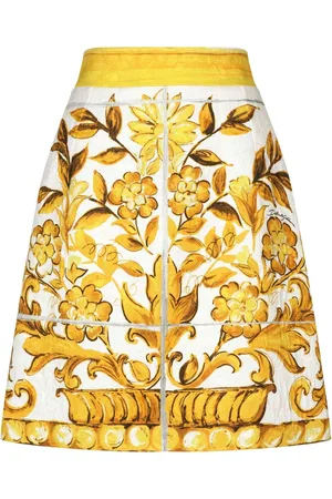 Dolce & Gabbana Rock mit Majolica-Print