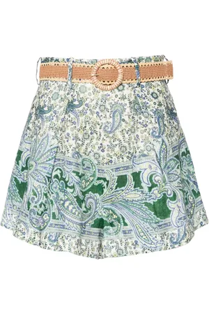 ZIMMERMANN Ottie Tuck Leinenshorts