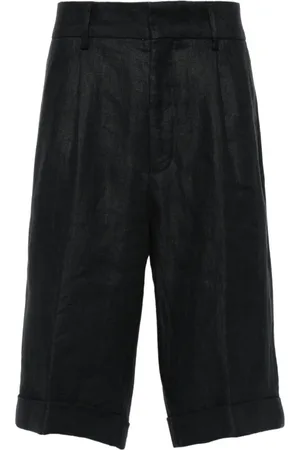 PESERICO SIGN Leinenshorts mit Bügelfalten