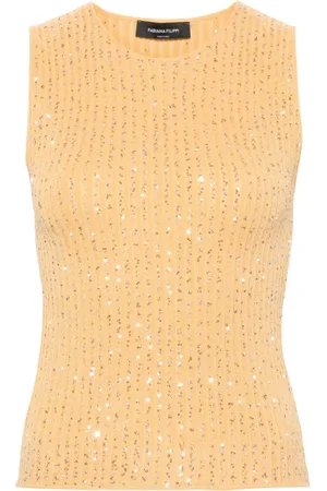 Fabiana Filippi Trägershirt mit Pailletten