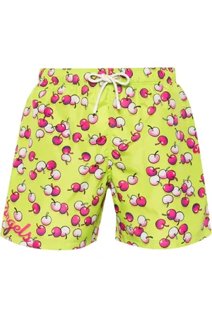 Palm Angels Badeshorts mit Kirschen-Print