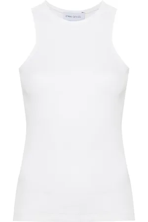 Ioana Ciolacu Geripptes Dove Tanktop