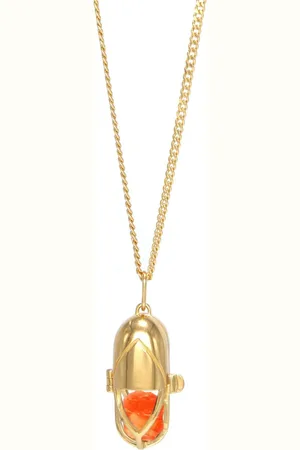 CAPSULE ELEVEN Carnelian Halskette mit Statement-Anhänger