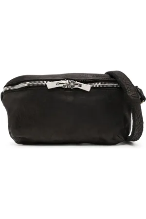 GUIDI Kuriertasche aus gekörntem Leder