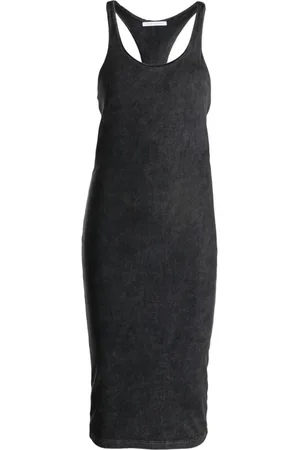 JOHN ELLIOTT Fein geripptes Midikleid