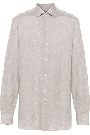 Ermenegildo Zegna Hemd aus Leinen-Chambray