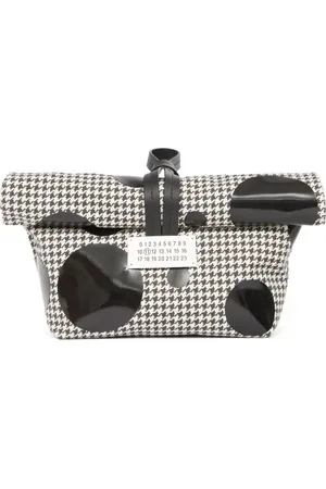Maison Margiela Paper Clutch mit Hahnentrittmuster