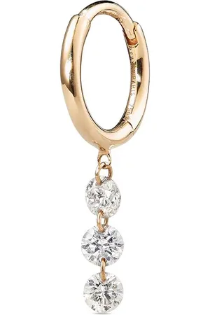 PERSÉE 18kt Gelbgoldcreolen mit Diamanten