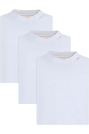 Marni T-Shirts mit Logo-Stickerei (2er-Set)