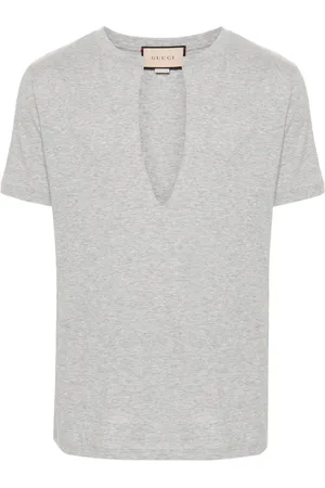 Gucci T-Shirt mit V-Ausschnitt