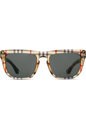 Burberry Eckige Sonnenbrille mit Vintage-Check